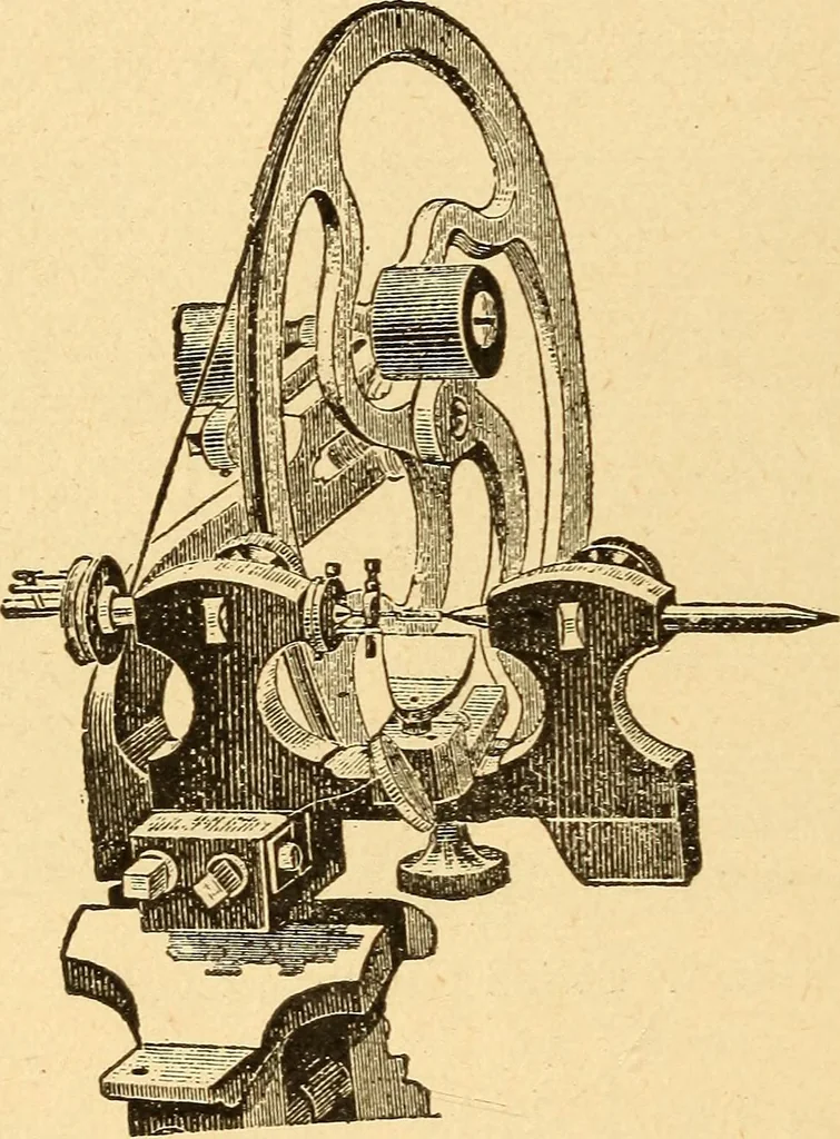 An illustration from The watchmakers' lathe, its use and abuse; a story of the lathe in its various forms, past and present, its construction and proper uses, 1903, leaf 17
