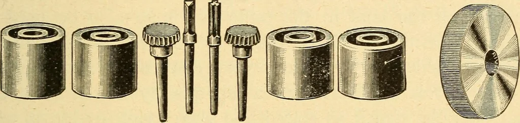An illustration from The watchmakers' lathe, its use and abuse; a story of the lathe in its various forms, past and present, its construction and proper uses, 1903, leaf 196