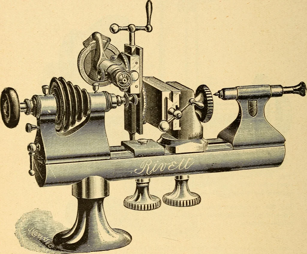 An illustration from The watchmakers' lathe, its use and abuse; a story of the lathe in its various forms, past and present, its construction and proper uses, 1903, leaf 223