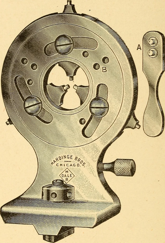 An illustration from The watchmakers' lathe, its use and abuse; a story of the lathe in its various forms, past and present, its construction and proper uses, 1903, leaf 241