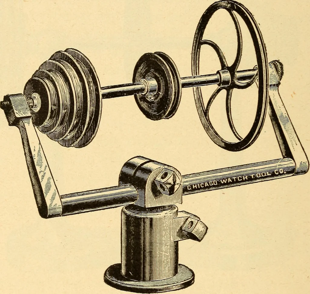 An illustration from The watchmakers' lathe, its use and abuse; a story of the lathe in its various forms, past and present, its construction and proper uses, 1903, leaf 247
