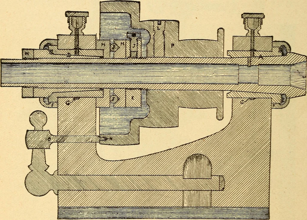 An illustration from The watchmakers' lathe, its use and abuse; a story of the lathe in its various forms, past and present, its construction and proper uses, 1903, leaf 47