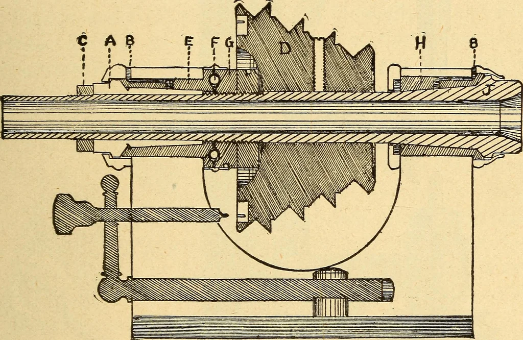 An illustration from The watchmakers' lathe, its use and abuse; a story of the lathe in its various forms, past and present, its construction and proper uses, 1903, leaf 48
