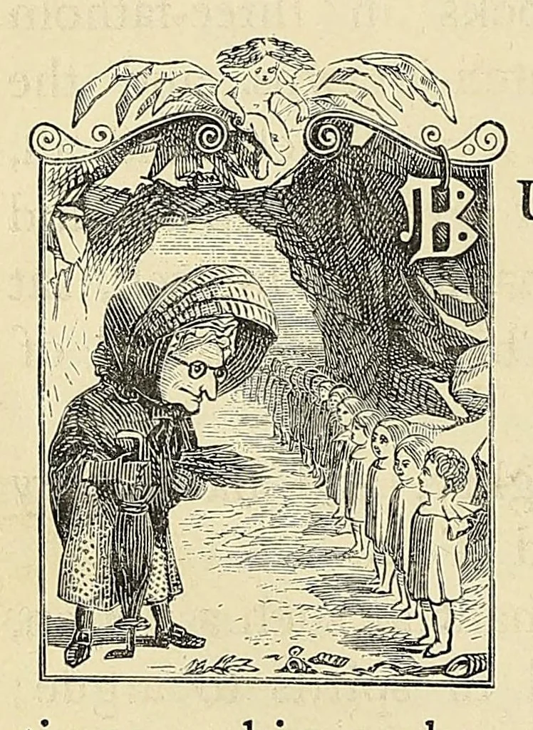 An illustration from The water-babies : a fairy tale for a land-baby, 1864, leaf 170