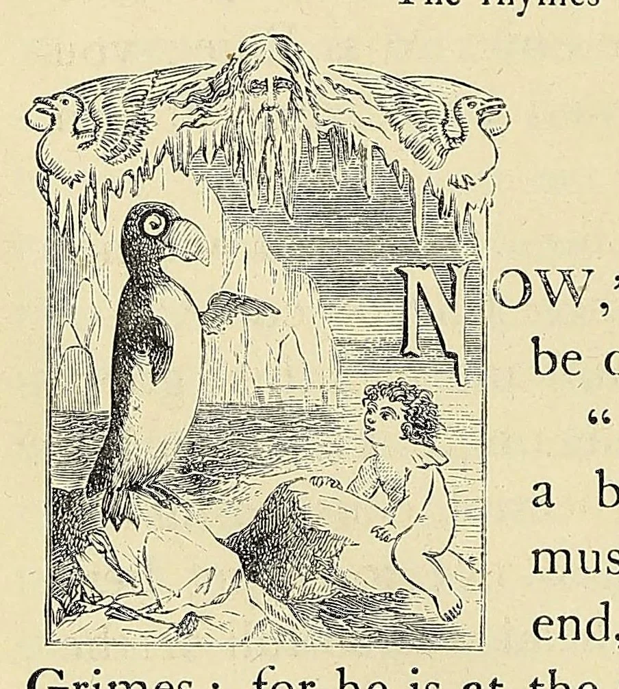 An illustration from The water-babies : a fairy tale for a land-baby, 1864, leaf 238
