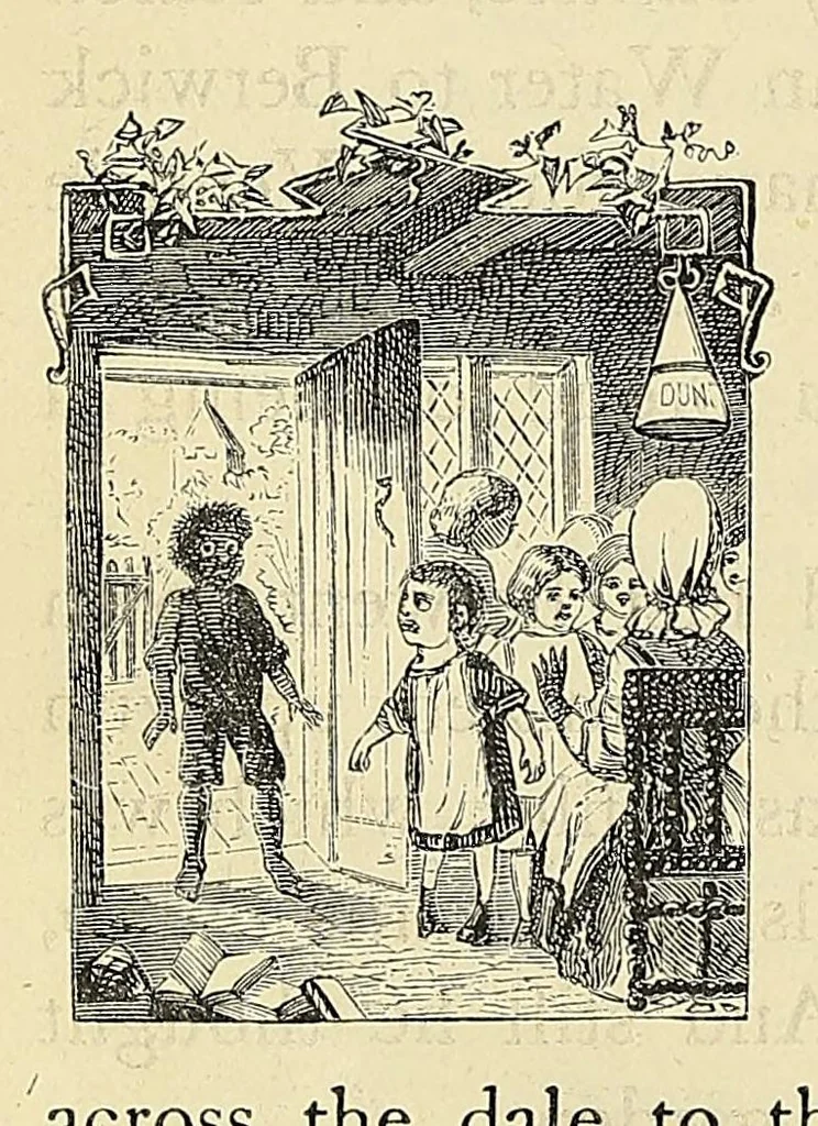 An illustration from The water-babies : a fairy tale for a land-baby, 1864, leaf 54