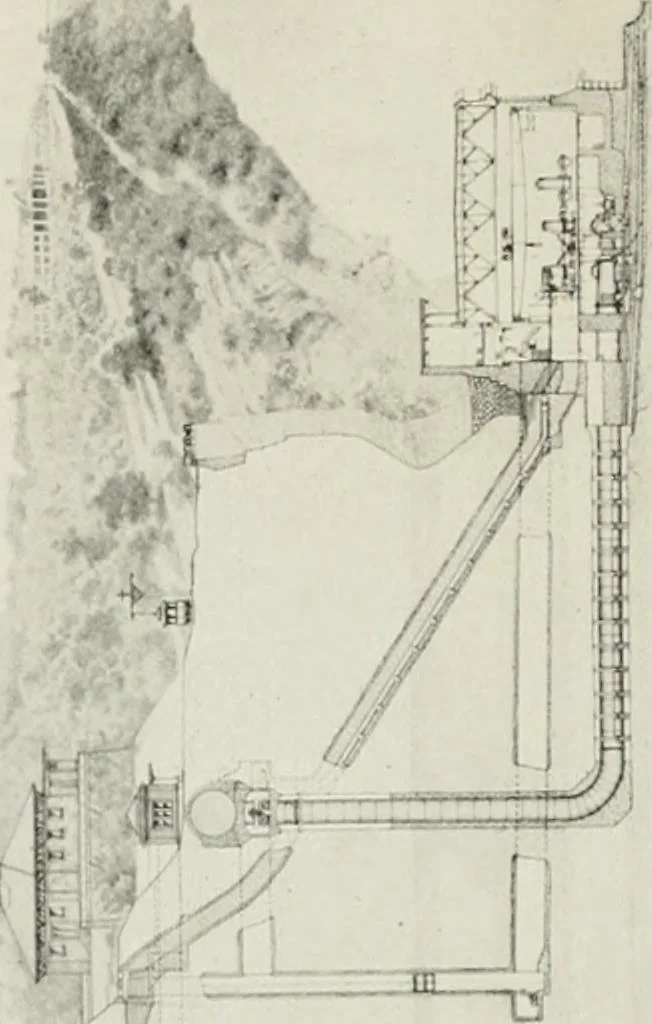 An illustration from Water-powers of Canada, 1911, leaf 111