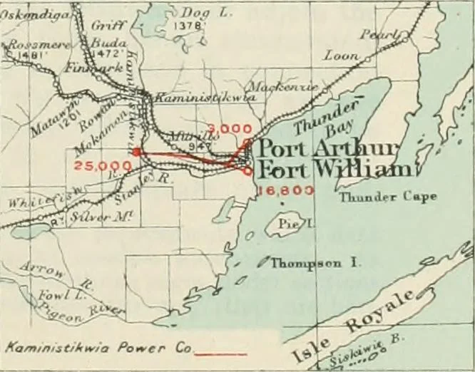 An illustration from Water-powers of Canada, 1911, leaf 142