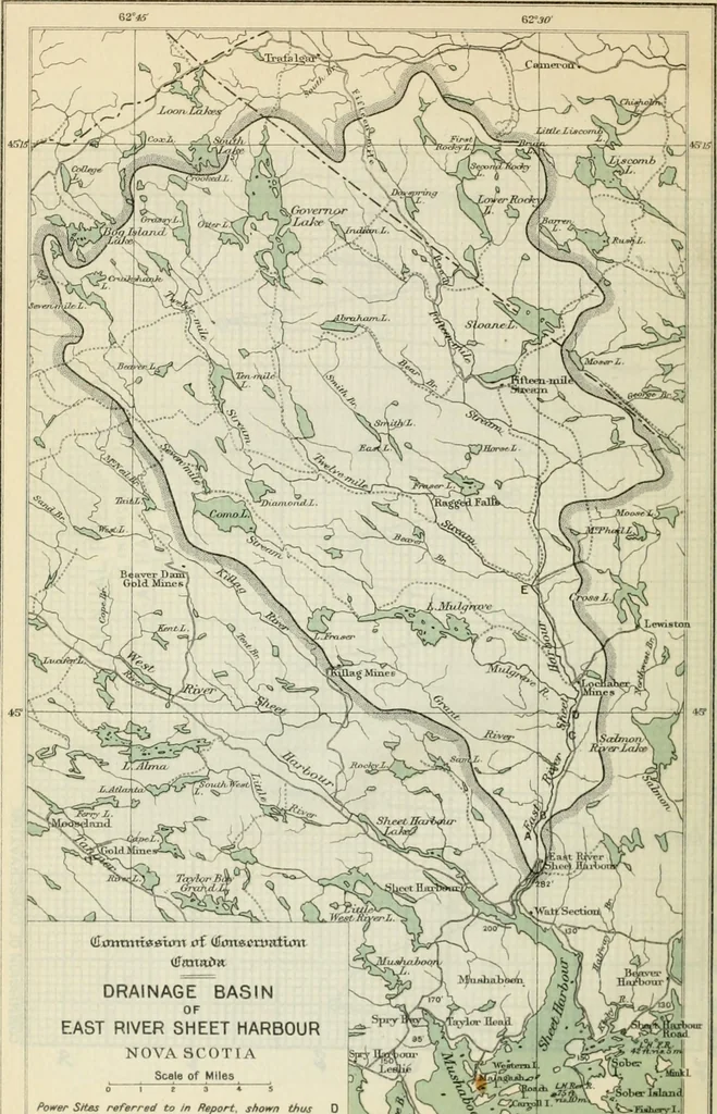 An illustration from Water-powers of Canada, 1911, leaf 285