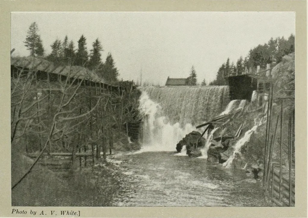 An illustration from Water-powers of Canada, 1911, leaf 332