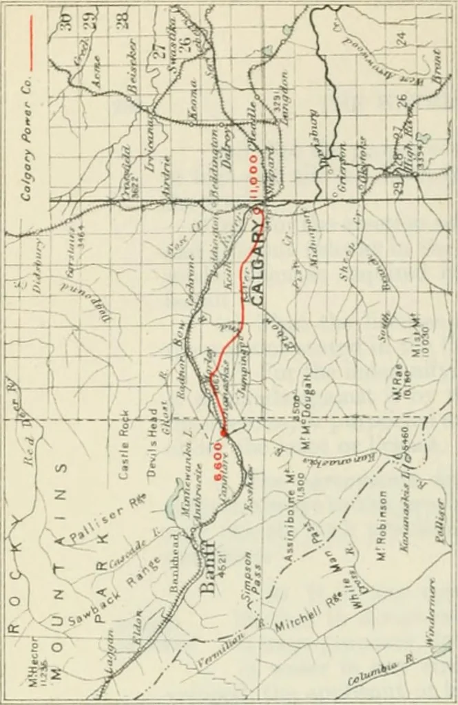 An illustration from Water-powers of Canada, 1911, leaf 393