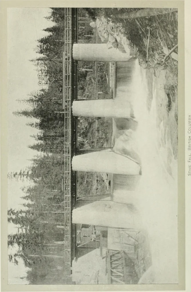 An illustration from Water-powers of Canada, 1911, leaf 429