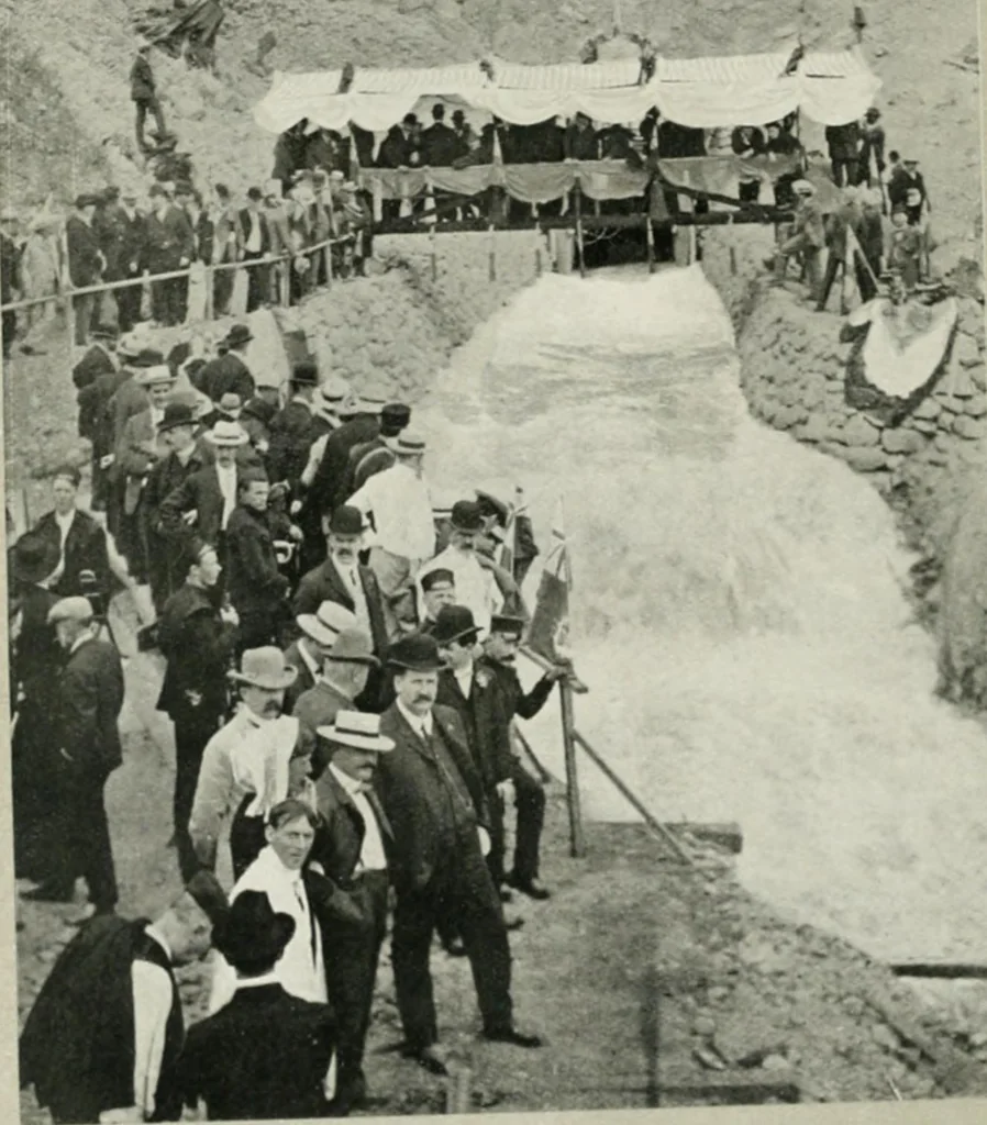 An illustration from Water-powers of Canada, 1911, leaf 437