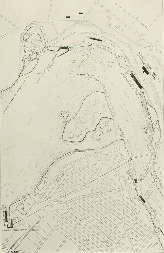 An illustration from Water-powers of Canada, 1911, leaf 96