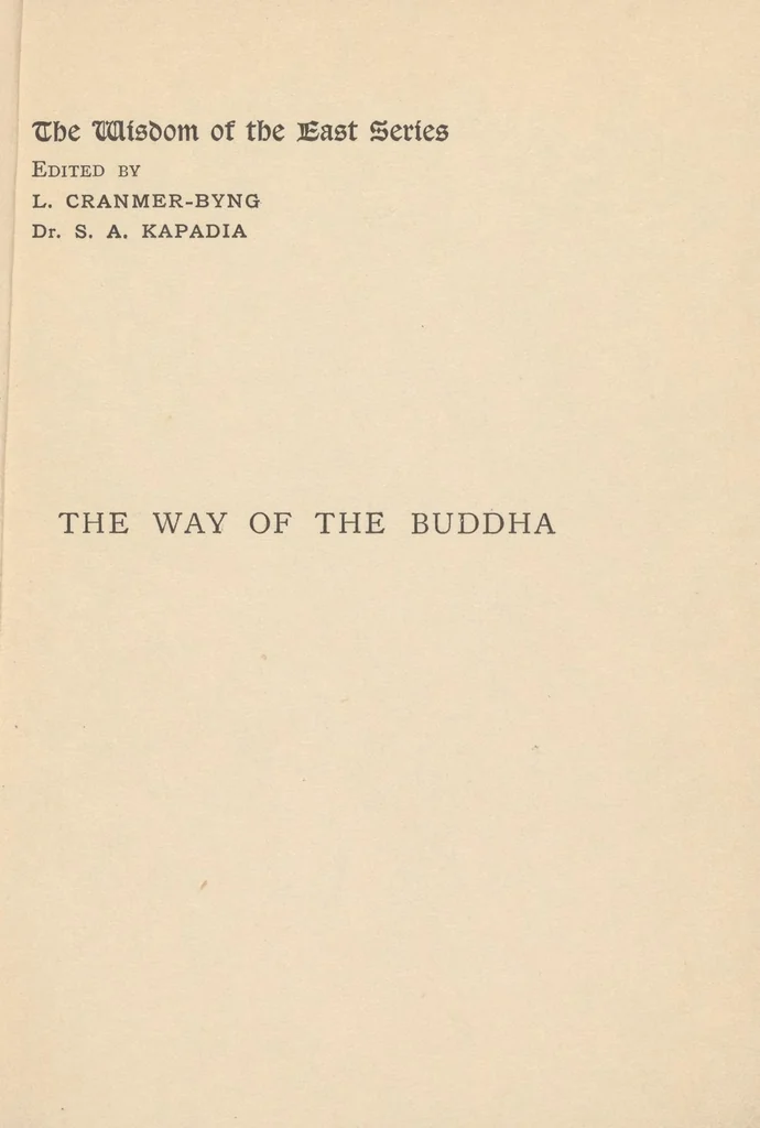 An illustration from The way of the Buddha, 1906, leaf 5