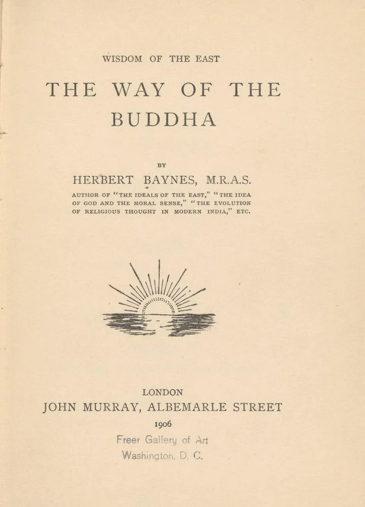 An illustration from The way of the Buddha, 1906, leaf 7