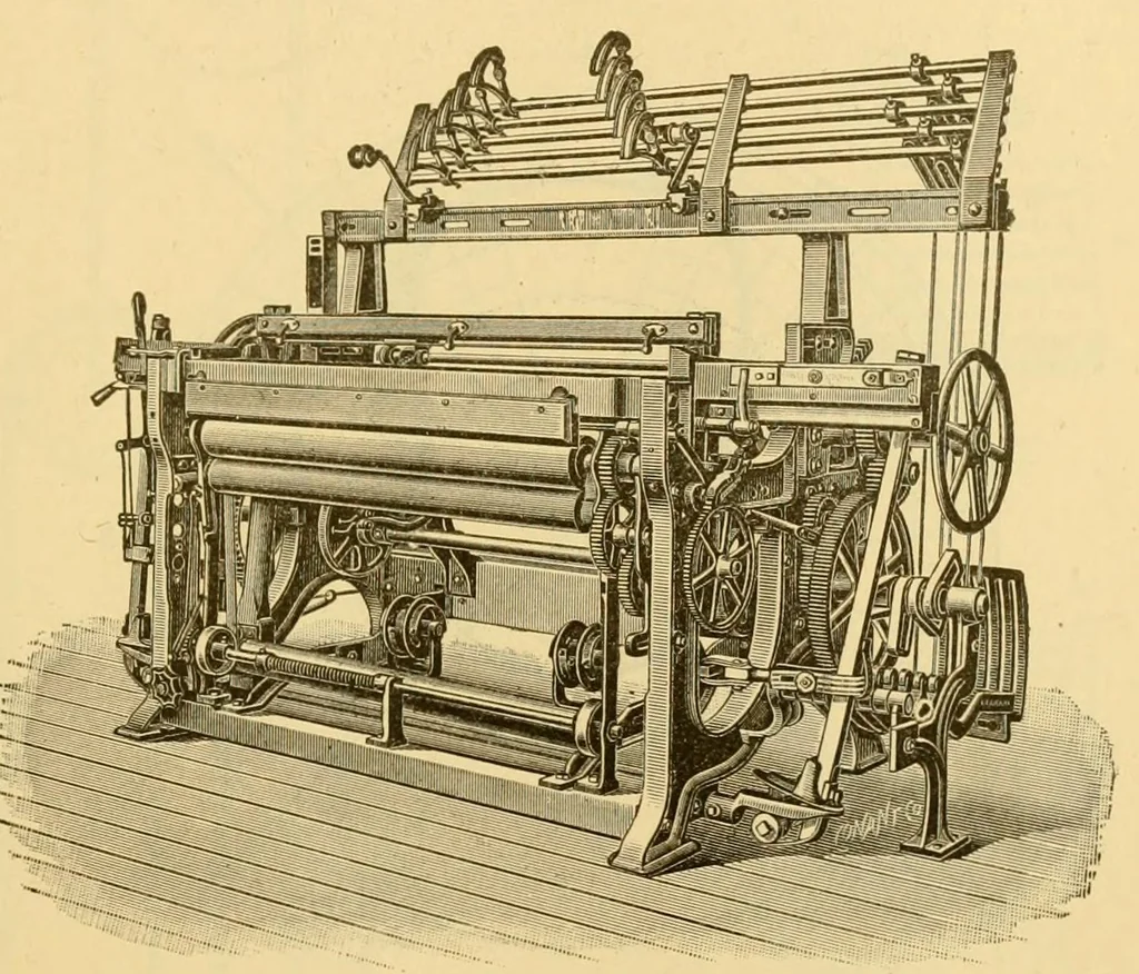 An illustration from Weaving : instruction paper, 1903, leaf 37