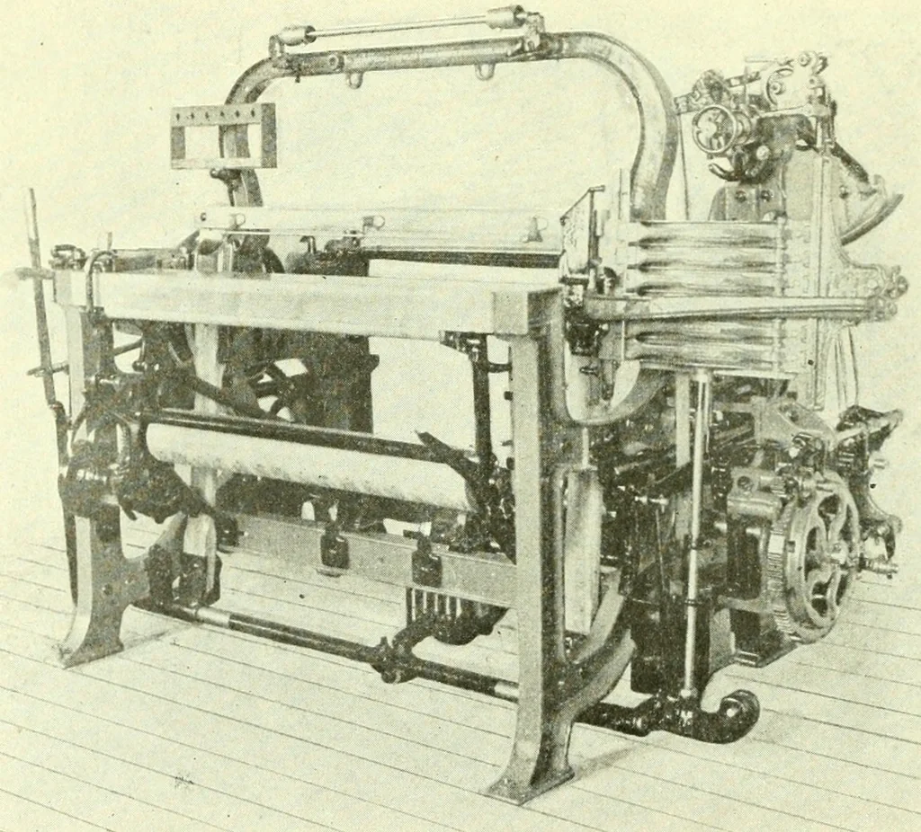 An illustration from Weaving : instruction paper, 1903, leaf 38