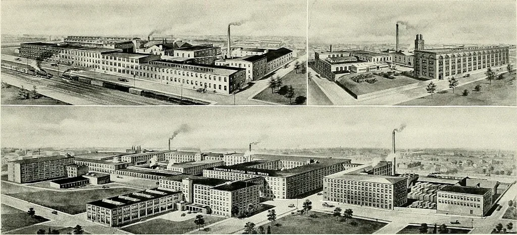 An illustration from Weaving machinery for cotton, silk, woolen, worsted and special fabrics, 1919, leaf 8