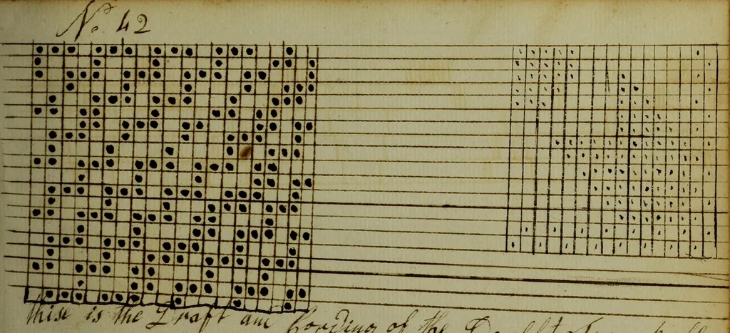 An illustration from [Weaving pattern book, 1819, leaf 104