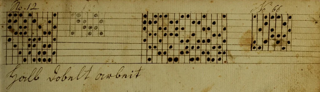 An illustration from [Weaving pattern book, 1819, leaf 12