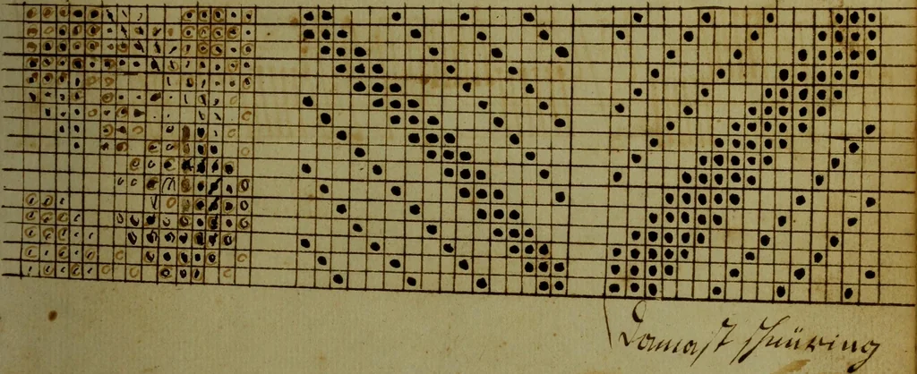 An illustration from [Weaving pattern book, 1819, leaf 72