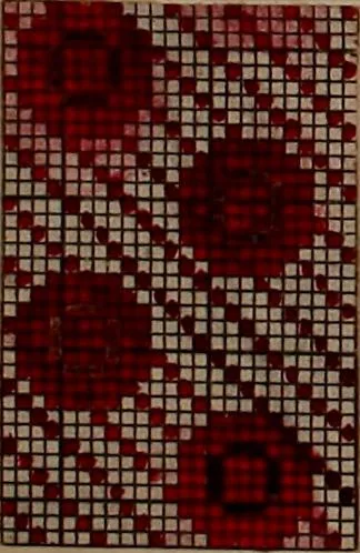 An illustration from [Weaving pattern and sample book, 1900, leaf 117