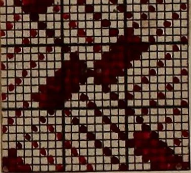 An illustration from [Weaving pattern and sample book, 1900, leaf 117