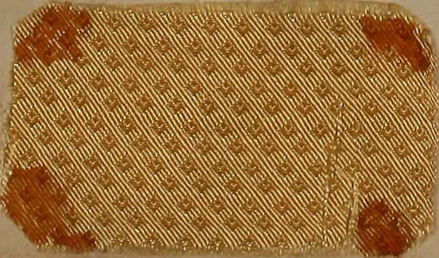An illustration from [Weaving pattern and sample book, 1900, leaf 117