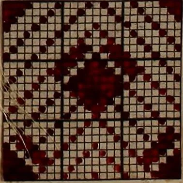 An illustration from [Weaving pattern and sample book, 1900, leaf 117
