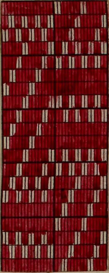 An illustration from [Weaving pattern and sample book, 1900, leaf 13