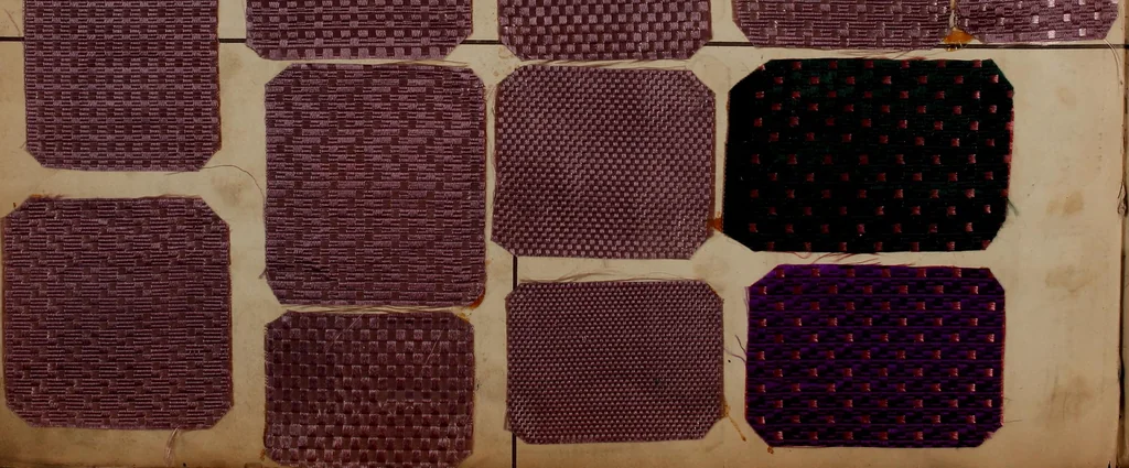 An illustration from [Weaving pattern and sample book, 1900, leaf 135