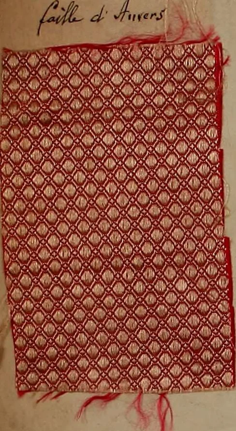 An illustration from [Weaving pattern and sample book, 1900, leaf 149