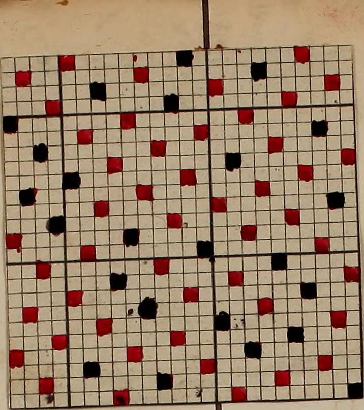 An illustration from [Weaving pattern and sample book, 1900, leaf 15