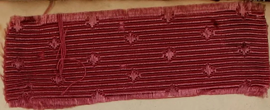 An illustration from [Weaving pattern and sample book, 1900, leaf 29