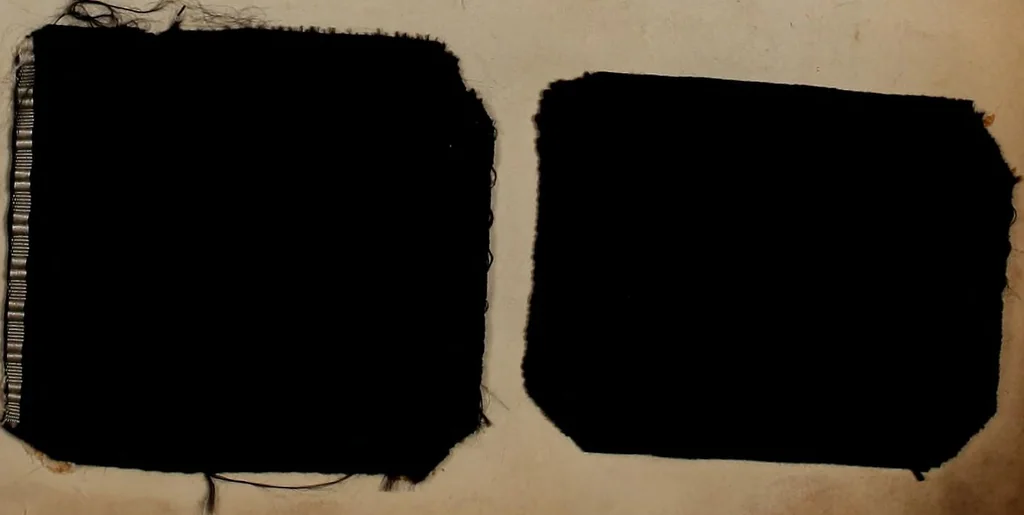 An illustration from [Weaving pattern and sample book, 1900, leaf 44