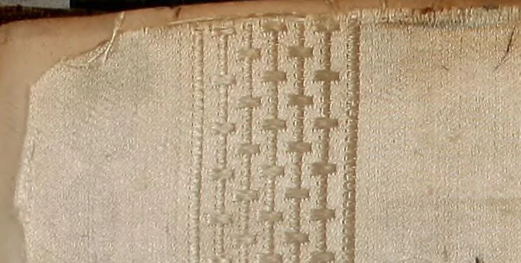 An illustration from [Weaving pattern and sample book, 1900, leaf 70