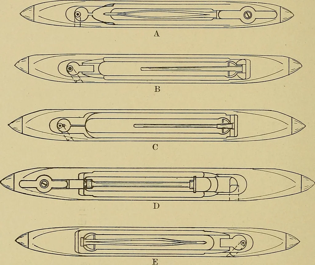 An illustration from Weaving; a practical guide to the mechanical construction, operation, and care of weaving machinery, and all details of the mechanical processes involved in weaving, 1909, leaf 167