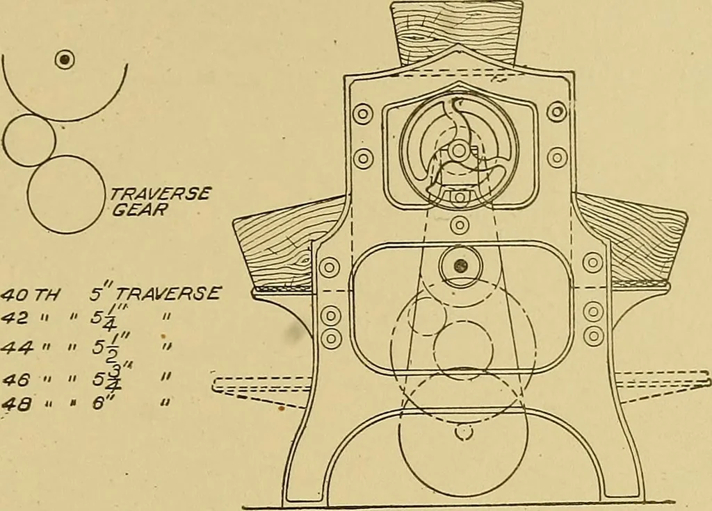 An illustration from Weaving; a practical guide to the mechanical construction, operation, and care of weaving machinery, and all details of the mechanical processes involved in weaving, 1909, leaf 18
