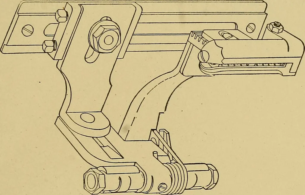 An illustration from Weaving; a practical guide to the mechanical construction, operation, and care of weaving machinery, and all details of the mechanical processes involved in weaving, 1909, leaf 228