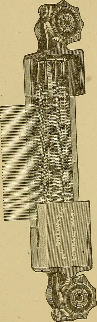 An illustration from Weaving; a practical guide to the mechanical construction, operation, and care of weaving machinery, and all details of the mechanical processes involved in weaving, 1909, leaf 26