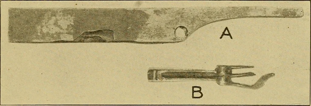 An illustration from Weaving; a practical guide to the mechanical construction, operation, and care of weaving machinery, and all details of the mechanical processes involved in weaving, 1909, leaf 274