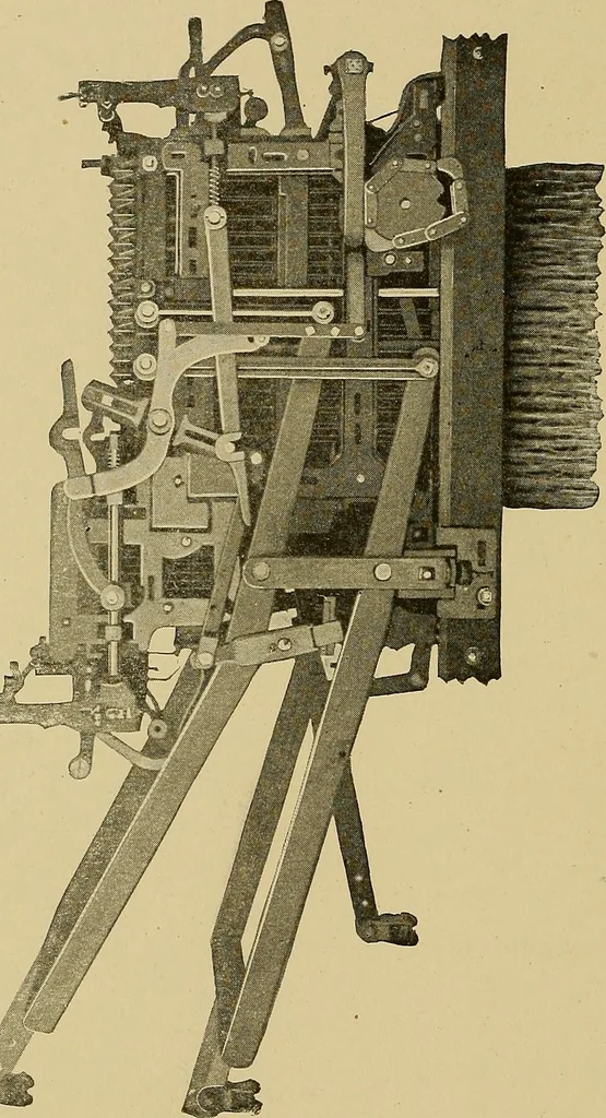 An illustration from Weaving; a practical guide to the mechanical construction, operation, and care of weaving machinery, and all details of the mechanical processes involved in weaving, 1909, leaf 309