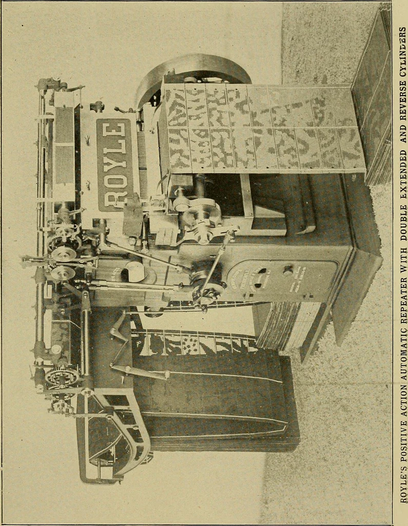 An illustration from Weaving; a practical guide to the mechanical construction, operation, and care of weaving machinery, and all details of the mechanical processes involved in weaving, 1909, leaf 314