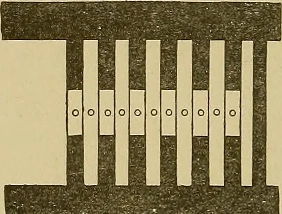 An illustration from Weaving; a practical guide to the mechanical construction, operation, and care of weaving machinery, and all details of the mechanical processes involved in weaving, 1909, leaf 37