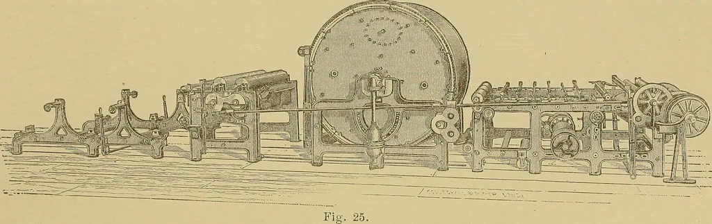 An illustration from Weaving; a practical guide to the mechanical construction, operation, and care of weaving machinery, and all details of the mechanical processes involved in weaving, 1909, leaf 45