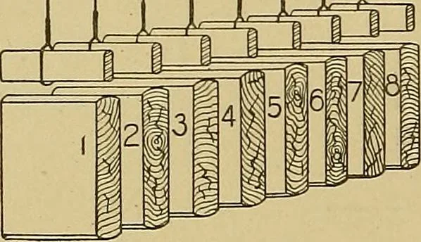 An illustration from Weaving; a practical guide to the mechanical construction, operation, and care of weaving machinery, and all details of the mechanical processes involved in weaving, 1909, leaf 97
