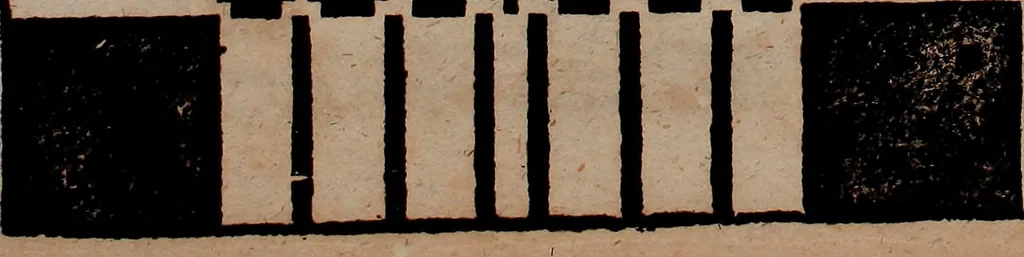 An illustration from Nützliches in lauter auserlesenen, wohl-approbirt- und meistentheils neu-inventirten Mustern bestehendes, Weber-Bild-Buch : als, zwey und siebenzig gesteinten Zeichnungen, von 15. bis auf 40. schäfftig und 32. Stück 16. und 20. schäfftigen Hin- und Wieder-Mödel, auch allerhand der nettesten Gattung von roth-gestreifften Arbeiten, sammt denen dazu gehörigen Zügen und Schnürungen : ingleichen allerhand nöthigen Bildern, auch Doppel-Kellisch, und einer Art von den Damast-Boden, 8. Flügel auf einen Bruch : dann eine Anweisung, wie sich diese Art Züg und Bilder zu halben Brüchen theilen, zerlegen, auch Doppel-Kellisch-Bilder so, wie man sie zum Gebrauch nöthig, selbst versetzen und verändern kan : wobey auch einer jeden Gattung insonderheit eine schrifftliche Anleitung voran gedruckt worden, 1783, leaf 36
