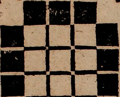 An illustration from Nützliches in lauter auserlesenen, wohl-approbirt- und meistentheils neu-inventirten Mustern bestehendes, Weber-Bild-Buch : als, zwey und siebenzig gesteinten Zeichnungen, von 15. bis auf 40. schäfftig und 32. Stück 16. und 20. schäfftigen Hin- und Wieder-Mödel, auch allerhand der nettesten Gattung von roth-gestreifften Arbeiten, sammt denen dazu gehörigen Zügen und Schnürungen : ingleichen allerhand nöthigen Bildern, auch Doppel-Kellisch, und einer Art von den Damast-Boden, 8. Flügel auf einen Bruch : dann eine Anweisung, wie sich diese Art Züg und Bilder zu halben Brüchen theilen, zerlegen, auch Doppel-Kellisch-Bilder so, wie man sie zum Gebrauch nöthig, selbst versetzen und verändern kan : wobey auch einer jeden Gattung insonderheit eine schrifftliche Anleitung voran gedruckt worden, 1783, leaf 46