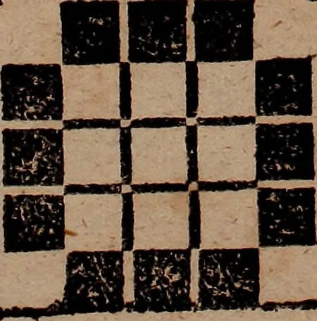 An illustration from Nützliches in lauter auserlesenen, wohl-approbirt- und meistentheils neu-inventirten Mustern bestehendes, Weber-Bild-Buch : als, zwey und siebenzig gesteinten Zeichnungen, von 15. bis auf 40. schäfftig und 32. Stück 16. und 20. schäfftigen Hin- und Wieder-Mödel, auch allerhand der nettesten Gattung von roth-gestreifften Arbeiten, sammt denen dazu gehörigen Zügen und Schnürungen : ingleichen allerhand nöthigen Bildern, auch Doppel-Kellisch, und einer Art von den Damast-Boden, 8. Flügel auf einen Bruch : dann eine Anweisung, wie sich diese Art Züg und Bilder zu halben Brüchen theilen, zerlegen, auch Doppel-Kellisch-Bilder so, wie man sie zum Gebrauch nöthig, selbst versetzen und verändern kan : wobey auch einer jeden Gattung insonderheit eine schrifftliche Anleitung voran gedruckt worden, 1783, leaf 46